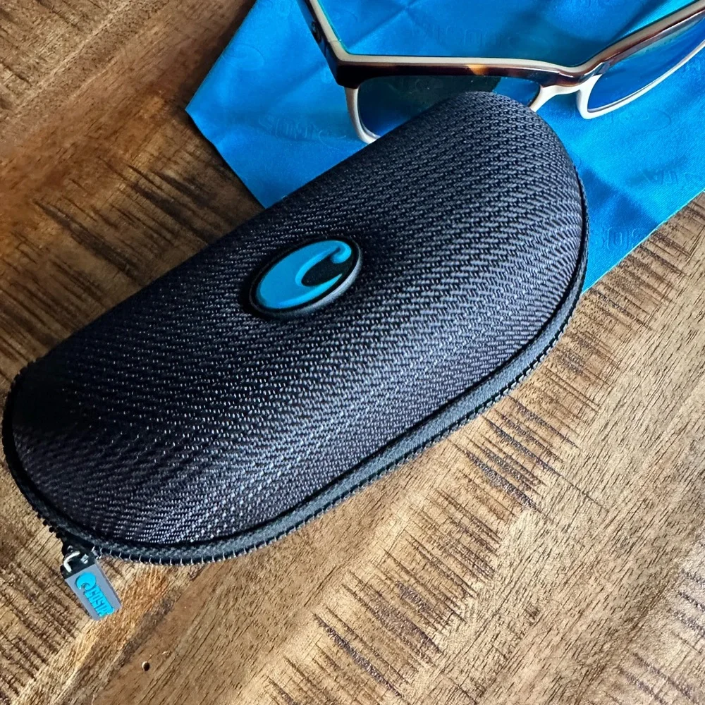 Costa Del Mar Anaa Tortoise Frame Sunglasses with Blue/Emerald Lenses - Picture 5 of 6